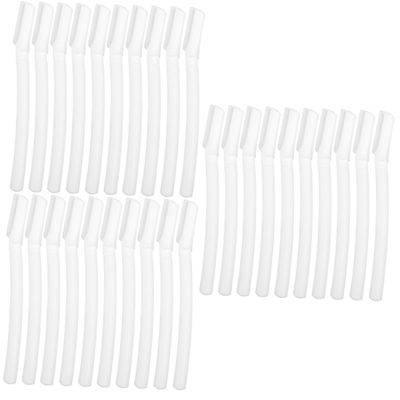 FOMIYES 30pcs Portable Eyebrow Razor for Women Facial Hair Remover Shaver Eyebrow Trimmer Compact Design Travel-friendly
