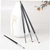 FOMIYES 4pcs Eyeliner Brush Women Precision Eye Makeup Applicators Comfortable Grip for Personal for Creating Beautiful Eye Looks view 3
