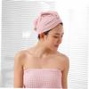 Baluue 1pc Ultra Absorbent Waffle Hair Towel Fast Drying Dry Hair Cap for Home Hotel and Travel for Bathing and Gym Use view 2