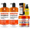 BELLISSO Keratin Shampoo and Conditioner Set, Keratin Hair Mask and Serum view 1