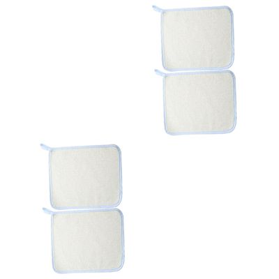 Didiseaon 4pcs Exfoliating Bath Towel Face Scrubber Exfoliating Wash Cloth Quick Dry Nylon Bath Cloth