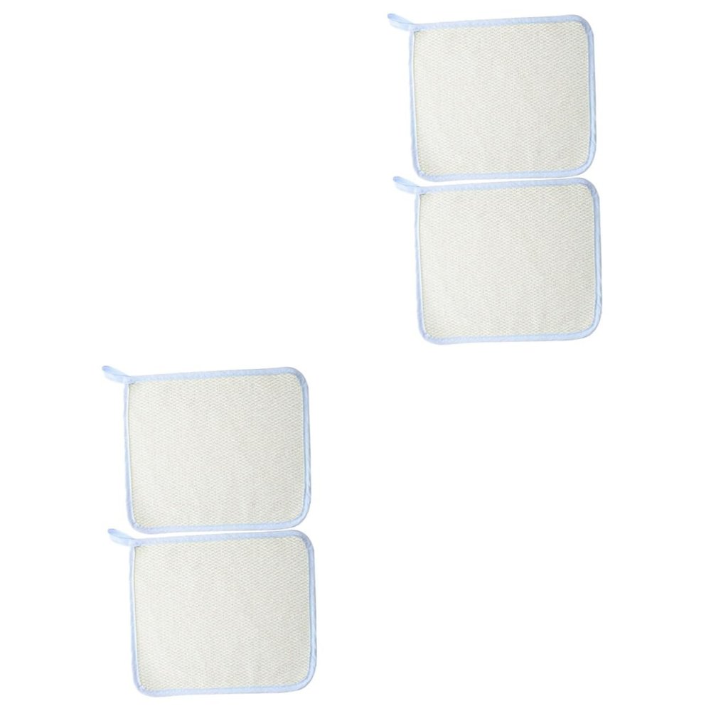 Didiseaon 4pcs Exfoliating Bath Towel Face Scrubber Exfoliating Wash Cloth Quick Dry Nylon Bath Cloth