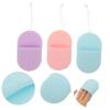FRCOLOR 3pcs Facial Sponges Exfoliating Face Scrubbers for Makeup Removal Soft Seaweed Sponges for Women and Pink view 2