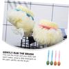 FOMIYES 4pcs Long Handle Bath Brush Double-Sided Massage Brush Body Scrubber Bath Accessories view 2