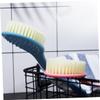 FOMIYES 4pcs Long Handle Bath Brush Double-Sided Massage Brush Body Scrubber Bath Accessories view 4