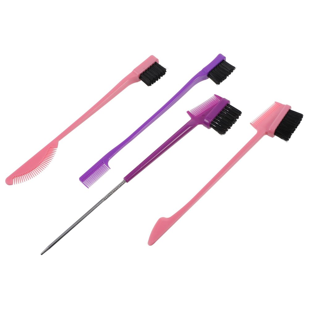 FOMIYES 4pcs Eyebrow Brush Comb Makeup Eyelash Grooming Kit Comb Separator Brow Shaping Tool for Women Girls Random Color