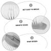Didiseaon 8pcs Long Handle Kitchen Brush Heads Replacement Set for Easy Cleaning and Detachable Design for Dishwashing and Household Use Gray view 4