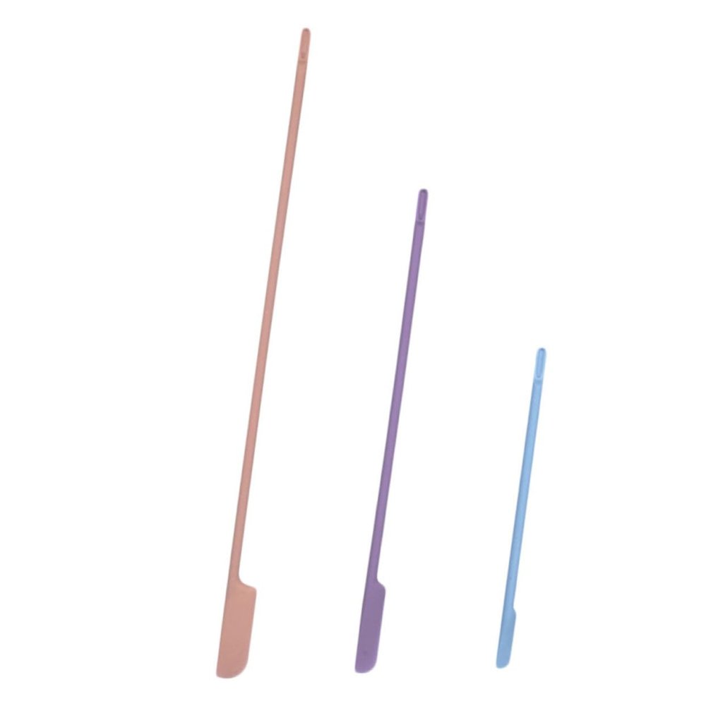 Didiseaon Silicone Makeup Lotion Spatula Set 3-piece Beauty Spatula for Cosmetics Random Color