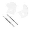 Didiseaon 2sets Acrylic Liquid Foundation Mixing Palette Finger Holes for Makeup and Nail Beauty Supply Tool for Salons and Home Use view 1