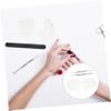 Didiseaon 2sets Acrylic Liquid Foundation Mixing Palette Finger Holes for Makeup and Nail Beauty Supply Tool for Salons and Home Use view 4