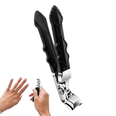 Angled Nail Clipper - Ergonomic Nail Clipper, Angled Toenail Clipper, Angled Nail Trimmer, Curved Blade Nail Clipper | Stainless Steel Angled Nail Clipper, Angled Nail Clipper for Thick Nails