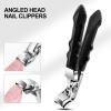 Angled Nail Clipper - Ergonomic Nail Clipper, Angled Toenail Clipper, Angled Nail Trimmer, Curved Blade Nail Clipper | Stainless Steel Angled Nail Clipper, Angled Nail Clipper for Thick Nails view 3