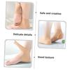 NOLITOY 4pairs Heel Protector Socks for Moisturizing and Cushioning Comfortable Ankle Compression Sleeves for Sports and Stand Duration Skin Tone view 4