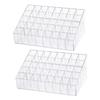 MERRYHAPY 2pcs Lipstick Organizer Multi-grid Household Display Rack for Desktop Makeup Storage and Practical Lipstick Holders for Vanity and Dresser Design view 1