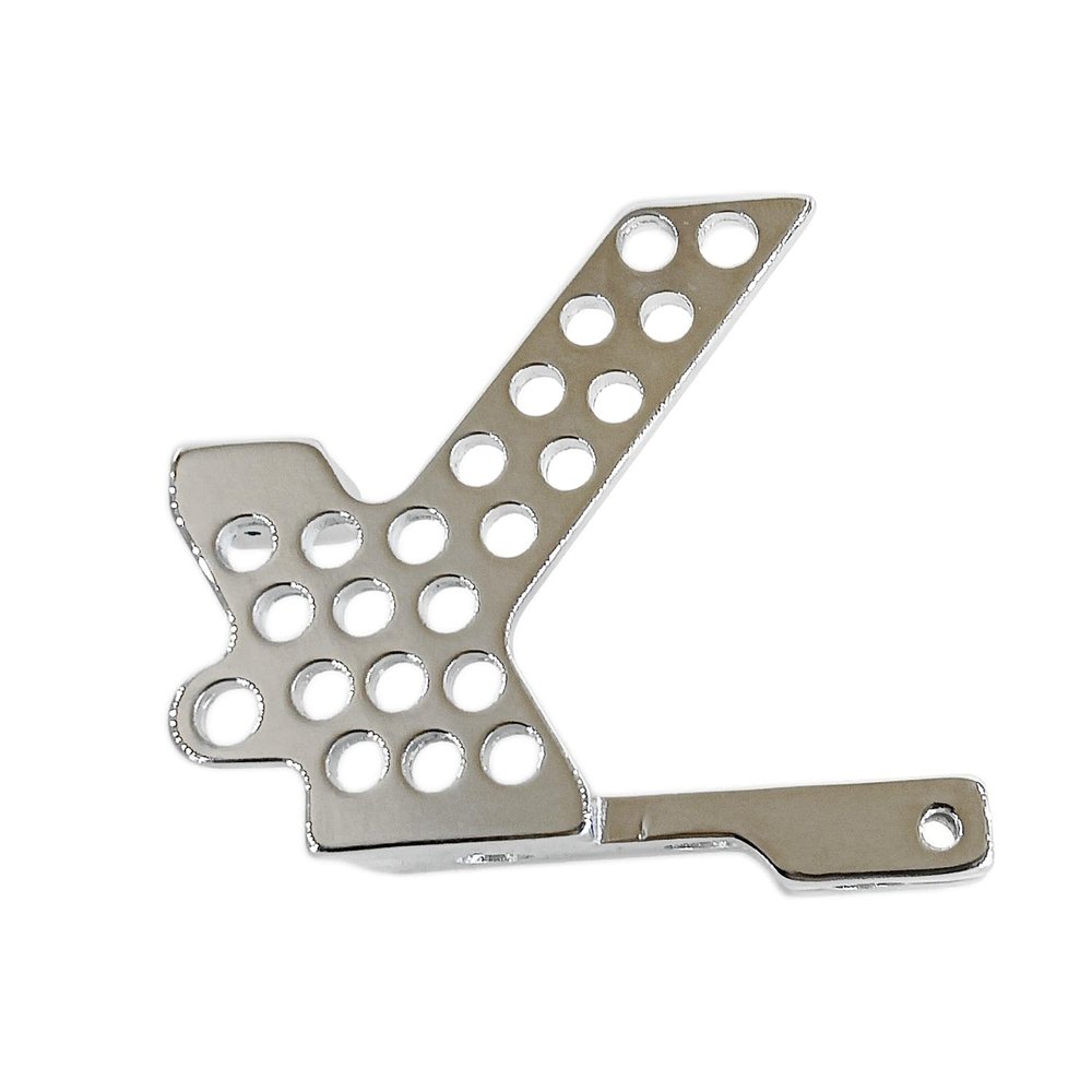 1PC Chrome Plated 1018 Low Carbon Steel Iron Tattoo Machine Frame with Brass Binding Post US 8-32 Thread Fit 1.25INCH Coil FIEP-10