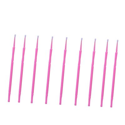 Didiseaon 100pcs Disposable Micro Applicator Eyelash Extension Cotton Swabs Pink Eyelash Applicator Brush for Clean and Sanitary Makeup Application for Salon and Home Use