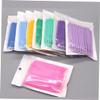 Didiseaon 100pcs Disposable Micro Applicator Eyelash Extension Cotton Swabs Pink Eyelash Applicator Brush for Clean and Sanitary Makeup Application for Salon and Home Use view 4
