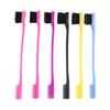 Didiseaon Double-sided Eyebrow Grooming Tool Dual Purpose Brush and Comb for Women and Girls Smooth Edges Comfortable Skin Touch Random Color view 1
