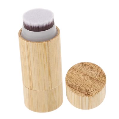 Didiseaon Portable Foundation Brush Roller Lightweight Makeup Brush for Women Dual-sided Volcano Stone Soft Bristles for Liquid Powder Foundation for Travel and Daily Use