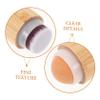 Didiseaon Portable Foundation Brush Roller Lightweight Makeup Brush for Women Dual-sided Volcano Stone Soft Bristles for Liquid Powder Foundation for Travel and Daily Use view 2