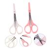 Didiseaon 4pcs Chic Fashion Eyebrow Scissors High Precision Trimmer Beauty Tool Eyelash Scissors for Women Haircut Ingrown Hair Treatment view 3