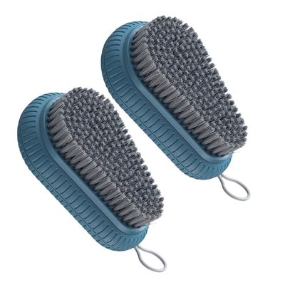 Didiseaon 2pcs Multi-Functional Clothes and Shoes Cleaning Brush for Home Use Versatile Scrubbing Tool for Laundry Kitchen and Bathroom Convenient Portable Design Blue