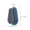 Didiseaon 2pcs Multi-Functional Clothes and Shoes Cleaning Brush for Home Use Versatile Scrubbing Tool for Laundry Kitchen and Bathroom Convenient Portable Design Blue view 2