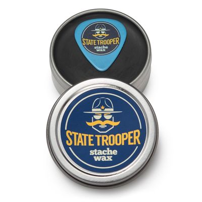 Mustache Wax - Light Black - Medium Hold - Light Citrus Scent - One Ounce Tin