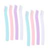 Didiseaon 12pcs Stainless Steel Eyebrow Trimmers Ergonomic Design Non-Slip Handle for Precise Facial Grooming for Women Eyebrow and Facial Hair Removal view 1
