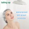 100PCS Disposable Shower Caps, Waterproof Transparent Plastic Elastic Shower Caps, Thick Plastic Hair Care Caps, Household, Spa, Hotel and Hairdressing, Travel Transparent Shower Caps. view 2