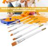 Aramox Oil Paint Set, Bright Colors, High Saturation, 12 Colors Face Body Painting Makeup Set, for Birthday, Halloween, Thanksgiving, with Ergonomic Handle (12 Colors of Oil Paint + 6 view 4