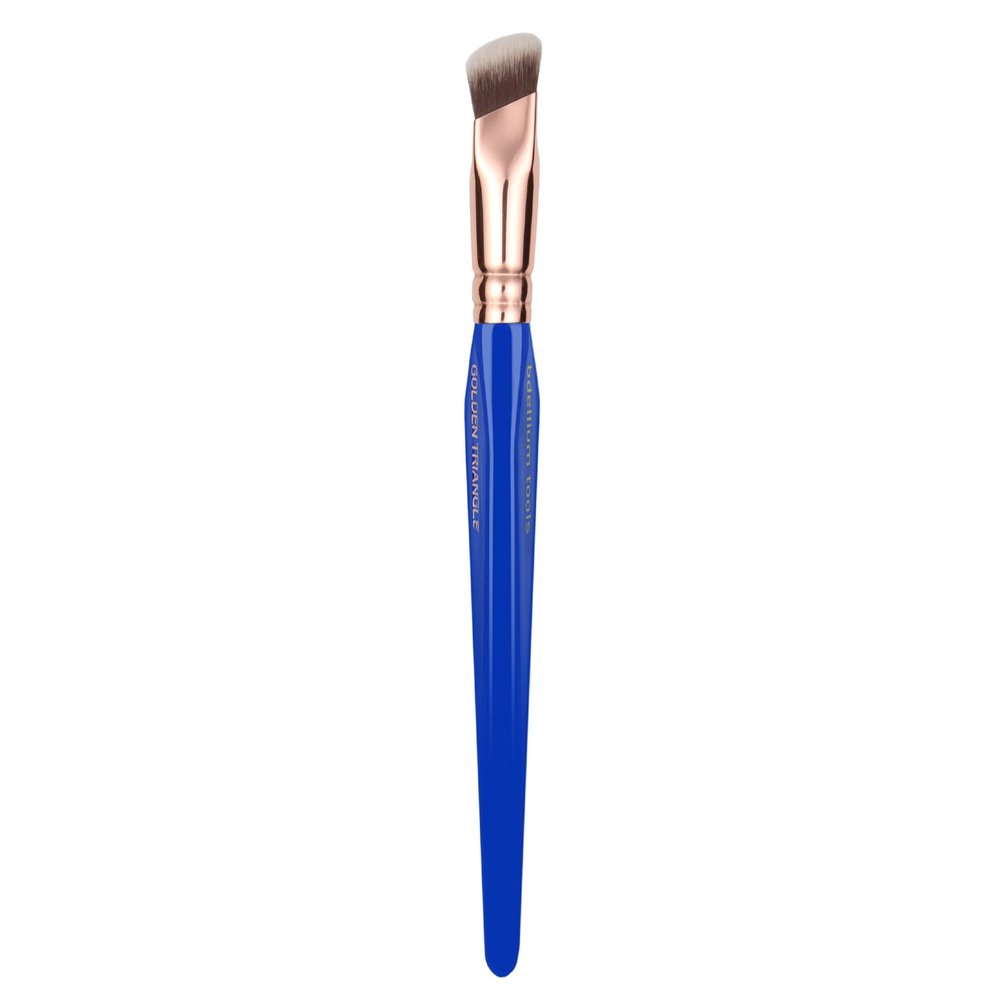 Bdellium Tools Professional Makeup Brush - Golden Triangle 935 Soft Square Concealer - With All-Vegan Synthetic Fibers, For Flawless, Precise Coverage and Radiant, Natural Finish (Blue, 1pc)