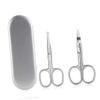 Didiseaon 2pcs Stainless Steel Scissors Set Nose Hair Trimmer Eyebrow Scissor Vibrissa Scissor Safe for Facial Hair Home Use view 1