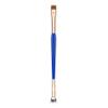 Bdellium Tools Professional Makeup Brush - Golden Triangle 727 Double-Ended Bent Lash Fan/Flat Definer - With All-Vegan Synthetic Fibers, For Clean, Clump-free Mascara Application (Blue, 1pc) view 1