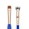 Bdellium Tools Professional Makeup Brush - Golden Triangle 727 Double-Ended Bent Lash Fan/Flat Definer - With All-Vegan Synthetic Fibers, For Clean, Clump-free Mascara Application (Blue, 1pc) view 2