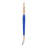 Bdellium Tools Professional Makeup Brush - Golden Triangle 727 Double-Ended Bent Lash Fan/Flat Definer - With All-Vegan Synthetic Fibers, For Clean, Clump-free Mascara Application (Blue, 1pc) view 3