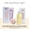 Age Playfully Bundle 3-Piece Luxury Gift Bundle for Women | Organic Body Oil+Foot Lotion for Dry Cracked Feet+Massage Ball for Feet and Muscle | Gift Idea for Women Over 40, Girlfriends | Clean Beauty view 2