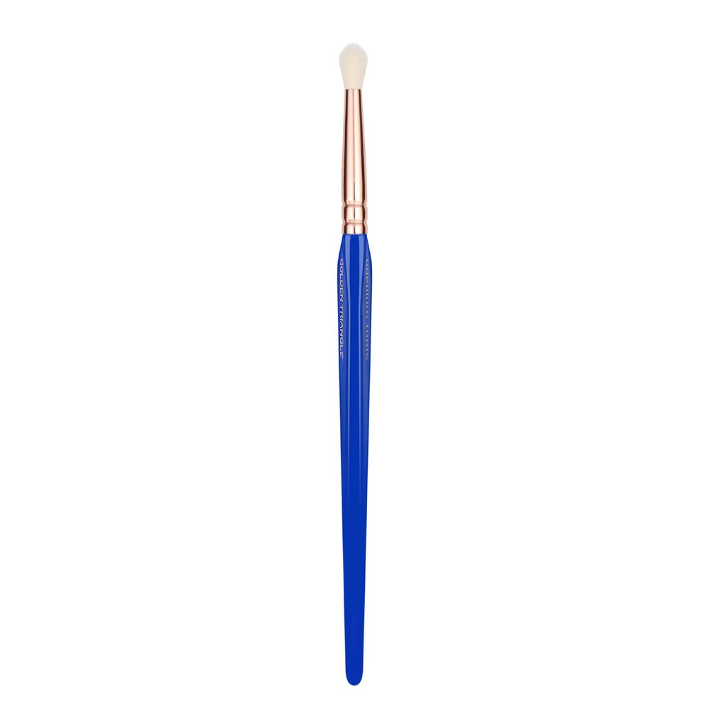 Bdellium Tools Professional Makeup Brush - Golden Triangle 751 Small Crease - With All-Vegan Synthetic Fibers, For Defining the Crease (Blue, 1pc)