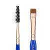 Bdellium Tools Professional Makeup Brush - Golden Triangle 724 Double-ended Flat Definer/Spoolie - With All-Vegan Synthetic Fibers, For Grooming and Defining Lashes and Brows (Blue, 1pc) view 2