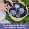 Camille Beckman Hand and Body Duet Set, Silky Body and Glycerine Hand Cream, Blackberry Lavander view 3