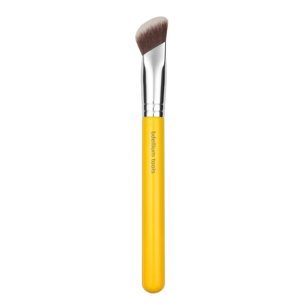 Bdellium Tools Professional Makeup Brush - Studio Series 967 Square Foundation - With All-Vegan Synthetic Fibers, For Creating a Flawless Complextion (Yellow, 1pc)