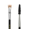 Bdellium Tools Professional Makeup Brush - Maestro Series 728 Double-ended Bent Lash Fan and Spoolie - With All-Vegan Synthetic Fibers, For Achieving Clean, Clump-free Mascara Application (Black, 1pc) view 2