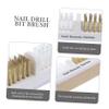 NULYLU 3pcs Nail Art Drill Bit Cleaning Brush Manicure Brush for Nail Drill Polish Clean up view 4