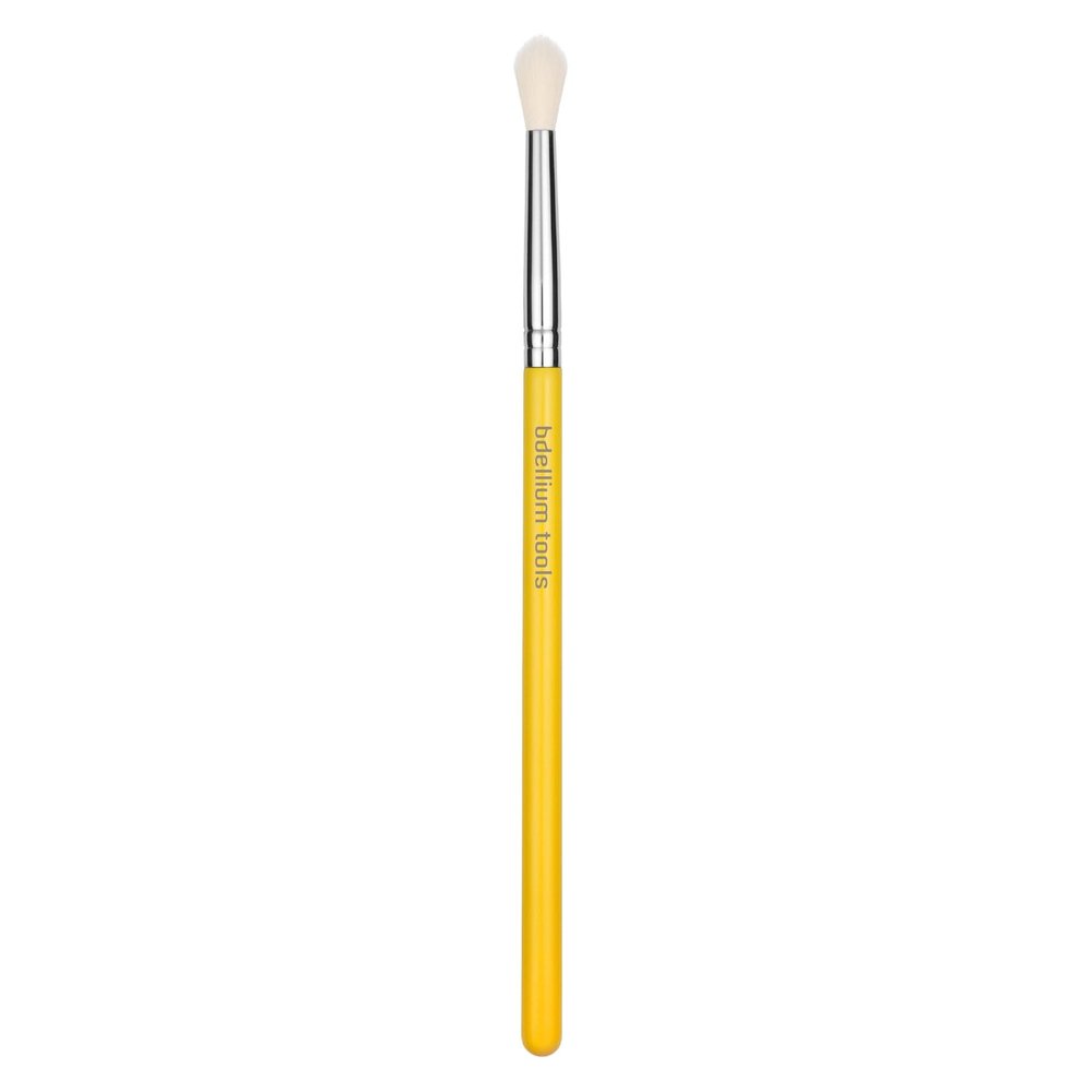 Bdellium Tools Professional Makeup Brush - Studio Series 753 Tiny Tapered Blender - With All-Vegan Synthetic Fibers, For Crafting Detailed Eye Looks (Yellow, 1pc)
