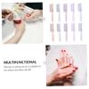 Mikinona 10pcs Fingernail Cleaning Brushes Handle Non-skid Grip Nail Scrub Brush Soft Bristles for Gentle Cleaning for Hands Feet and Nail view 2