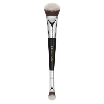Bdellium Tools Professional Makeup Brush - Maestro Series 969 Double-ended BDHD Phase II/Phase III - With All-Vegan Synthetic Fibers, For Versatile Application and Blending (Black, 1pc)