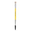 Bdellium Tools Professional Makeup Brush - Studio Series 728 Double-ended Bent Lash Fan/Spoolie - With All-Vegan Synthetic Fibers, For Achieving Clean, Clump-free Mascara Application (Yellow, 1pc) view 1