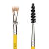 Bdellium Tools Professional Makeup Brush - Studio Series 728 Double-ended Bent Lash Fan/Spoolie - With All-Vegan Synthetic Fibers, For Achieving Clean, Clump-free Mascara Application (Yellow, 1pc) view 2