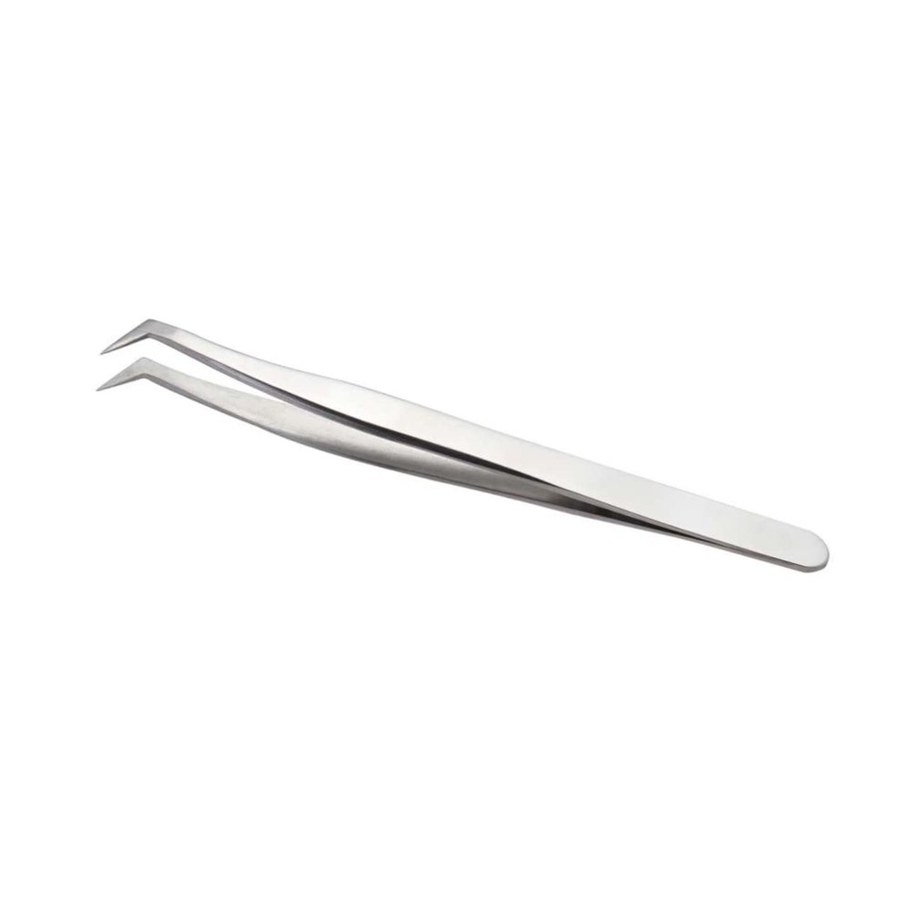 Baluue False Lash Applicator Tool Stainless Steel Tweezers for Women Eyelash Makeup Tool Lash Clip Tweezers for Women