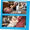 NOLITOY Unisex Shaving Kit Mustache Shaving Set Brush Bowl and Stand for Men Grooming Hair Brush Men view 2